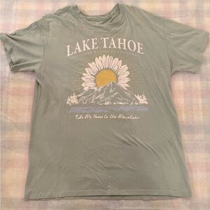 Hollister Lake Tahoe Graphic Tee - Mint Green